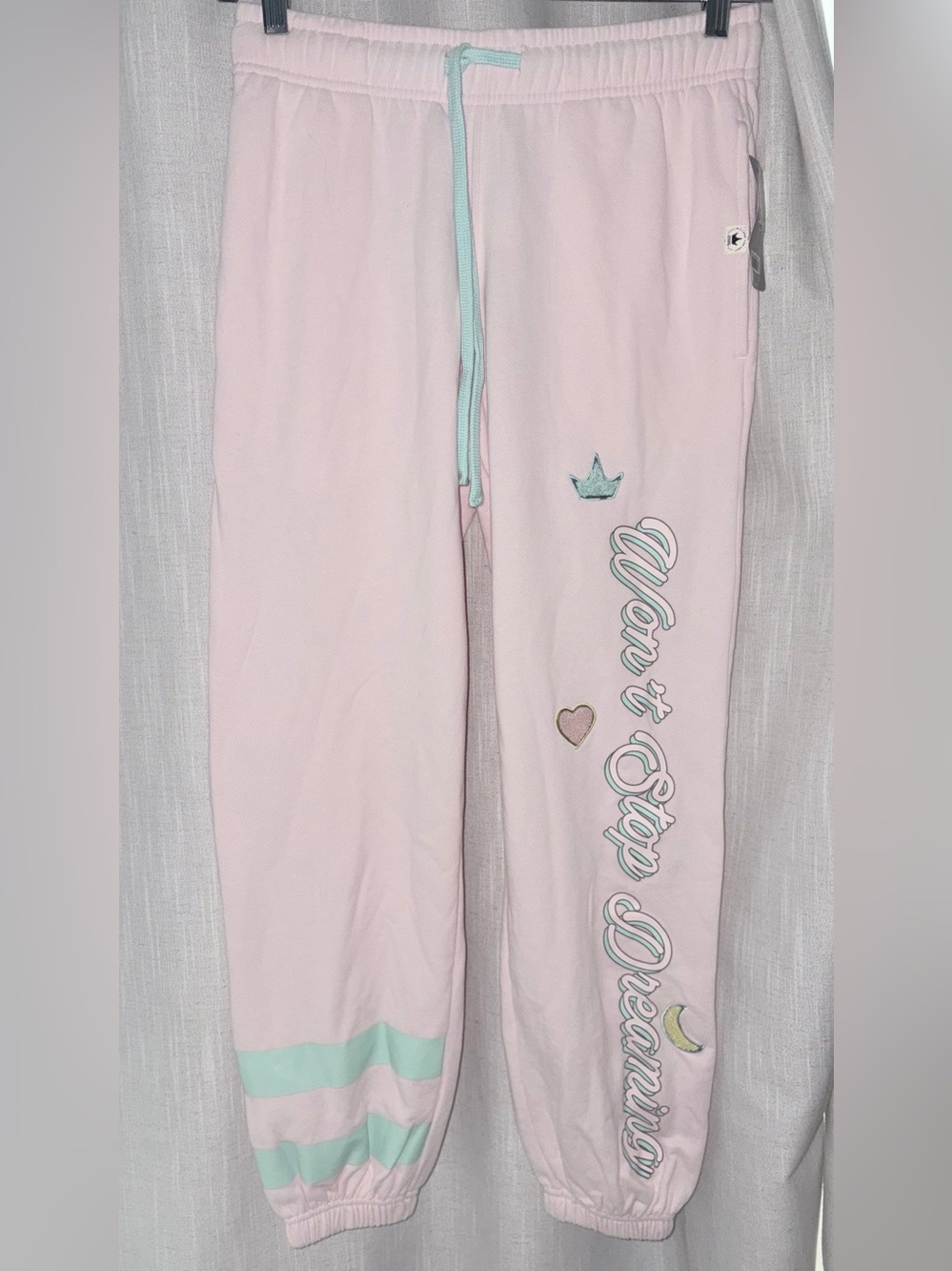 Disney Pink & Mint 'Won't Stop Dreaming' Track Joggers